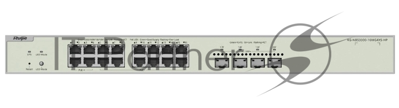 PoE Коммутатор, L2+ управляемый Ruijie/Reyee RG-NBS3300-16MG4XS-HP