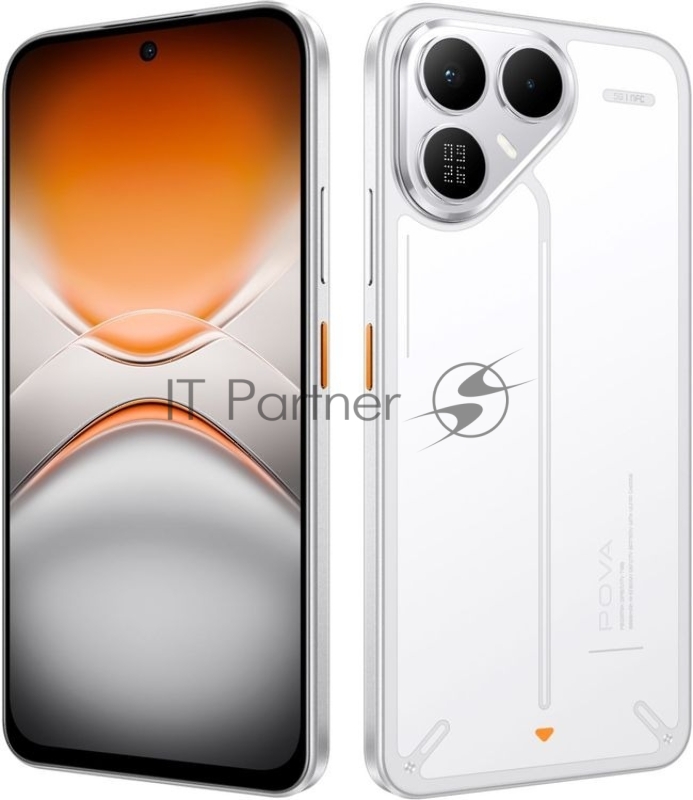 Смартфон Tecno Pova 8 LK6 8Gb, 128Gb, белый