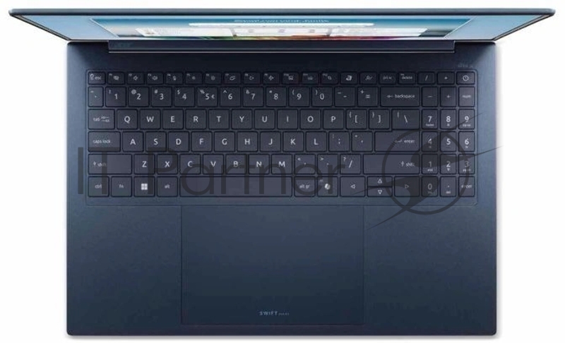 Ноутбук Acer Swift Edge 16 AI SFE16-I51-76RR Core Ultra 7 355 16Gb SSD512Gb Intel Graphics 16 OLED 2.8K (2880x1800) без ОС blue WiFi BT Cam 5614mAh (NX.JVNCD.001)