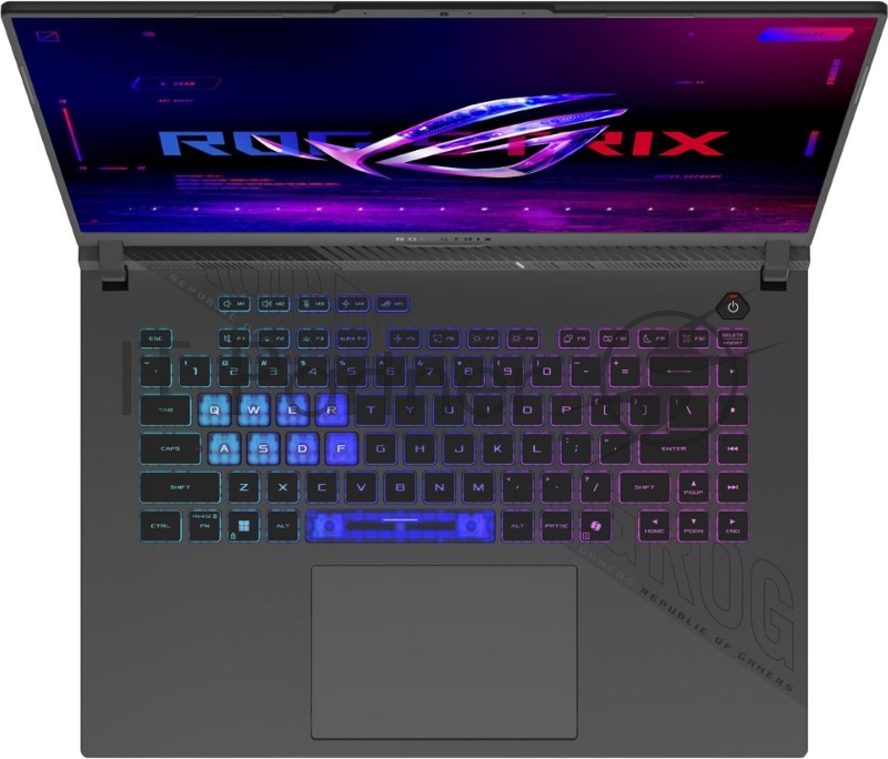 Ноутбук ASUS ROG Strix G16 G614PM-TS243/16/IPS/AMD Ryzen 9 8940HX/16Gb/512Gb SSD/NVIDIA GeForce RTX 5060 8Gb/NoOS/темно-серый/2.50kg