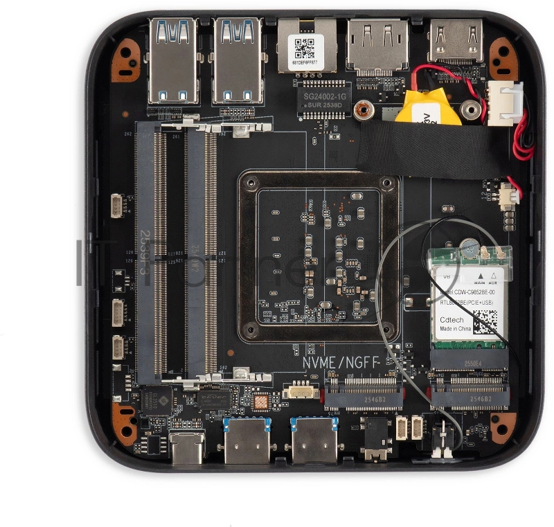 Неттоп IRU Tactio 513 i5 1235U (1.3) 16Gb SSD512Gb Iris Xe Windows 11 Pro 64 GbitEth WiFi BT 120W серый (RUS) (2187333)