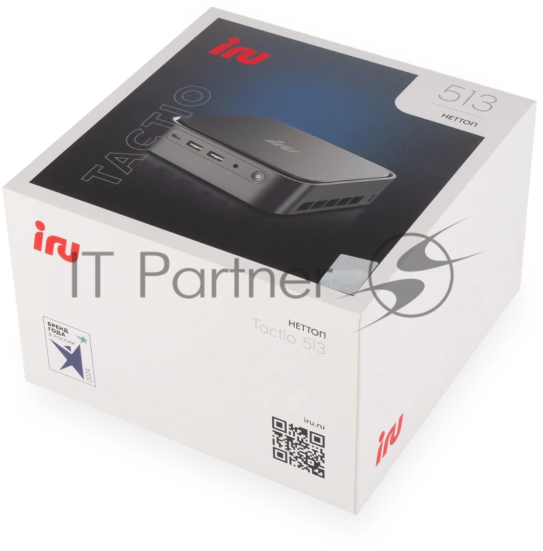Неттоп IRU Tactio 513 i5 1235U (1.3) 16Gb SSD512Gb Iris Xe без ОС GbitEth WiFi BT 120W серый (RUS) (2189397)