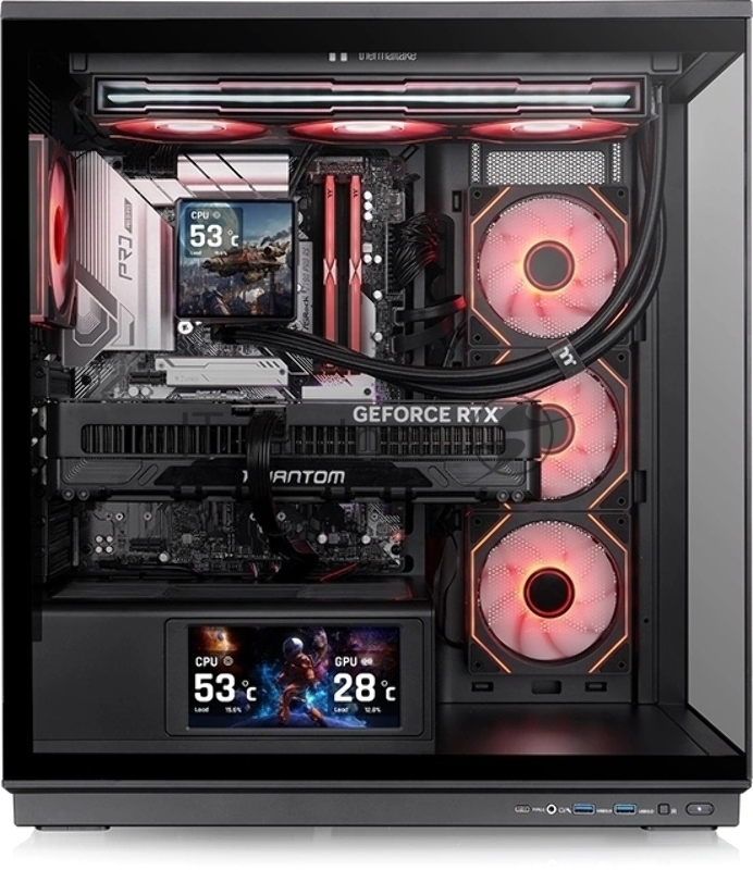 Корпус Thermaltake Stage 450 TG черный без БП ATX 3x120mm 4x140mm 1xUSB3.0 audio bott PSU