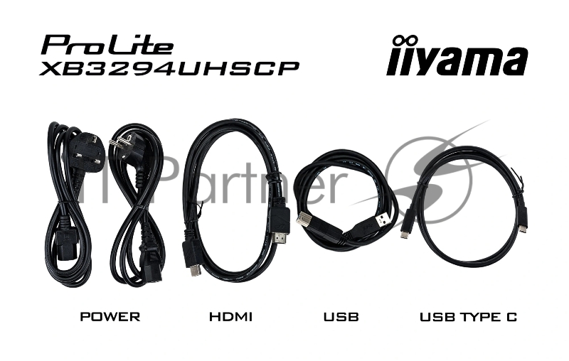 Монитор Iiyama 32 ProLite XB3294UHSCP-B1 черный VA LED 2ms 21:9 HDMI M/M матовая HAS 400cd 178гр/178гр 3440x2160 75Hz DP 4K USB 9.7кг