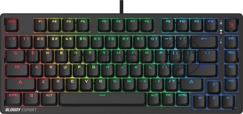 Клавиатура A4Tech Bloody MS76 проводная, USB Type-A, черный