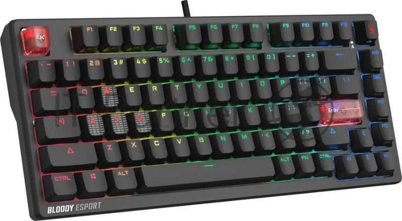 Клавиатура A4Tech Bloody MS76 проводная, USB Type-A, черный