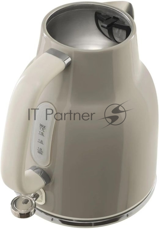 Чайник электрический Tesler KT-1760 серый, 1.7 л, 2200 Вт, скрытый нагревательный элемент