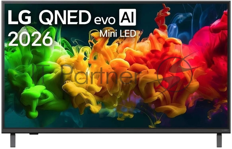 Телевизор LG 43 43QNED80B6B, черный, Mini LED, QNED 3840x2160 4K Ultra HD, 60Hz, Smart TV, webOS