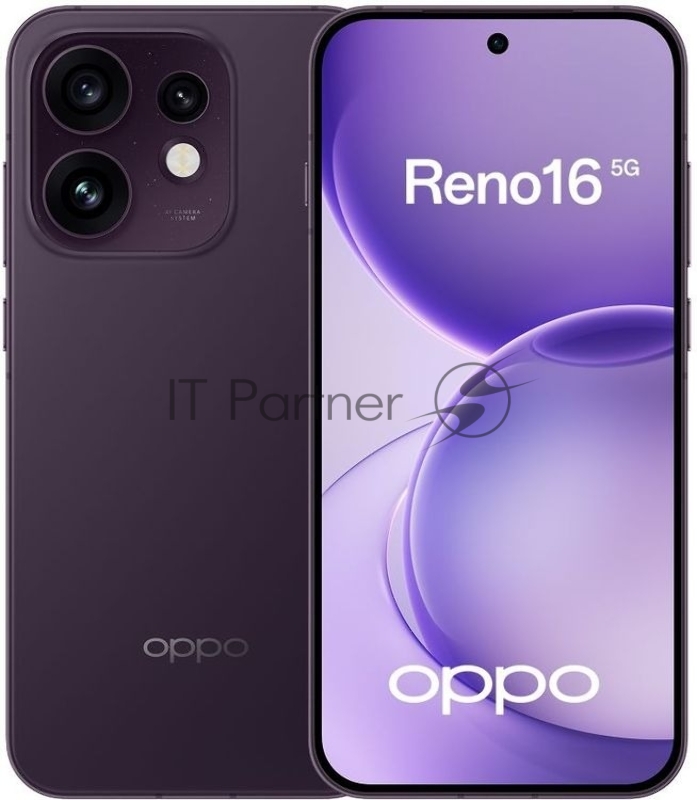 Смартфон Oppo CPH2865 Reno16 5G 12/256Gb фиолетовый