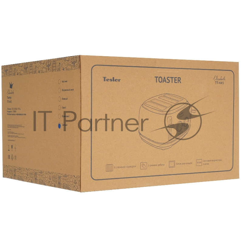 Тостер TESLER TT-445 GREEN