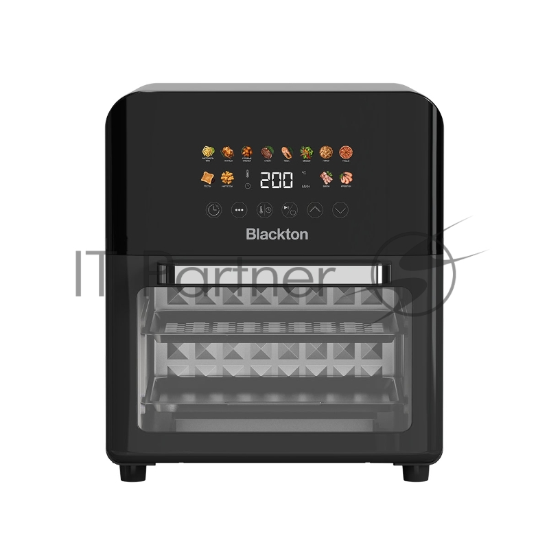 Аэрогриль Blackton Bt AF106S чёрный, 1700 Вт, 10 л, сенсор, 12 программ