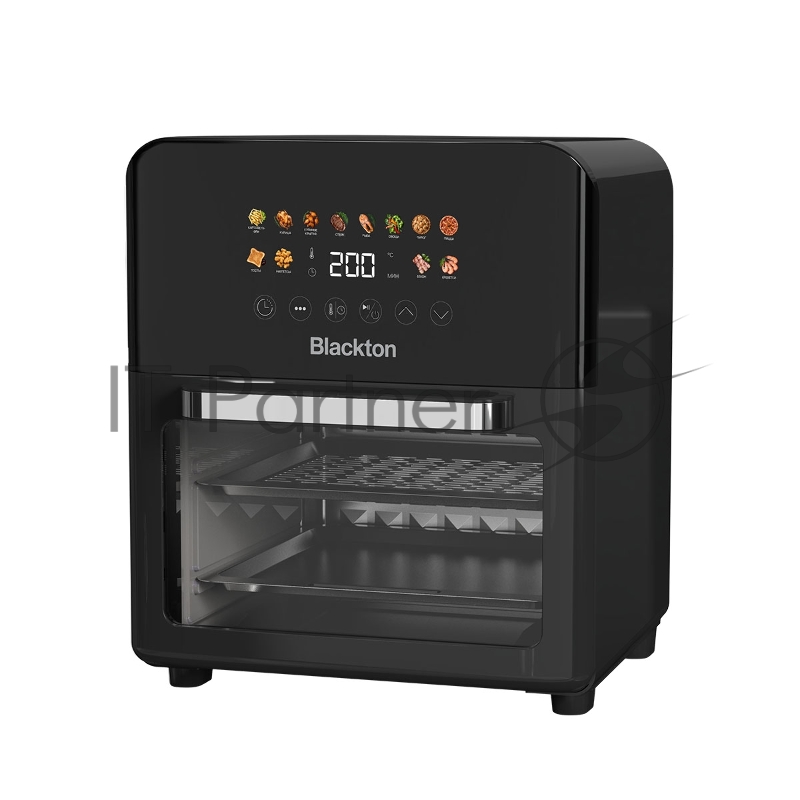Аэрогриль Blackton Bt AF106S чёрный, 1700 Вт, 10 л, сенсор, 12 программ