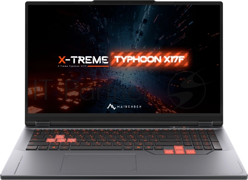 Ноутбук Maibenben X17F-R98956 Ryzen 9 8940HX 24Gb SSD1Tb NVIDIA GeForce RTX 5060 8Gb 17.3 IPS FHD (1920x1080) Windows 11 Home grey WiFi BT Cam 5200mAh (X17F-R989560R34HG4E10)