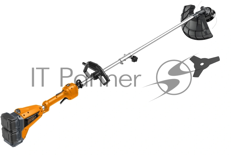 Триммер электрический Carver CBC-01BL40-800R аккум. 800Вт разбор.штан. со штангой реж.эл.:леска/нож