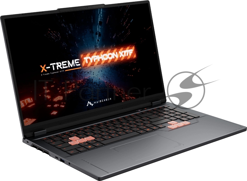 Ноутбук Maibenben X17F-R77435 Ryzen 7 7445HS 16Gb SSD1Tb NVIDIA GeForce RTX 3050 4Gb 17.3 IPS FHD (1920x1080) Linux grey WiFi BT Cam 5200mAh (X17F-R774350G34LG4E10)