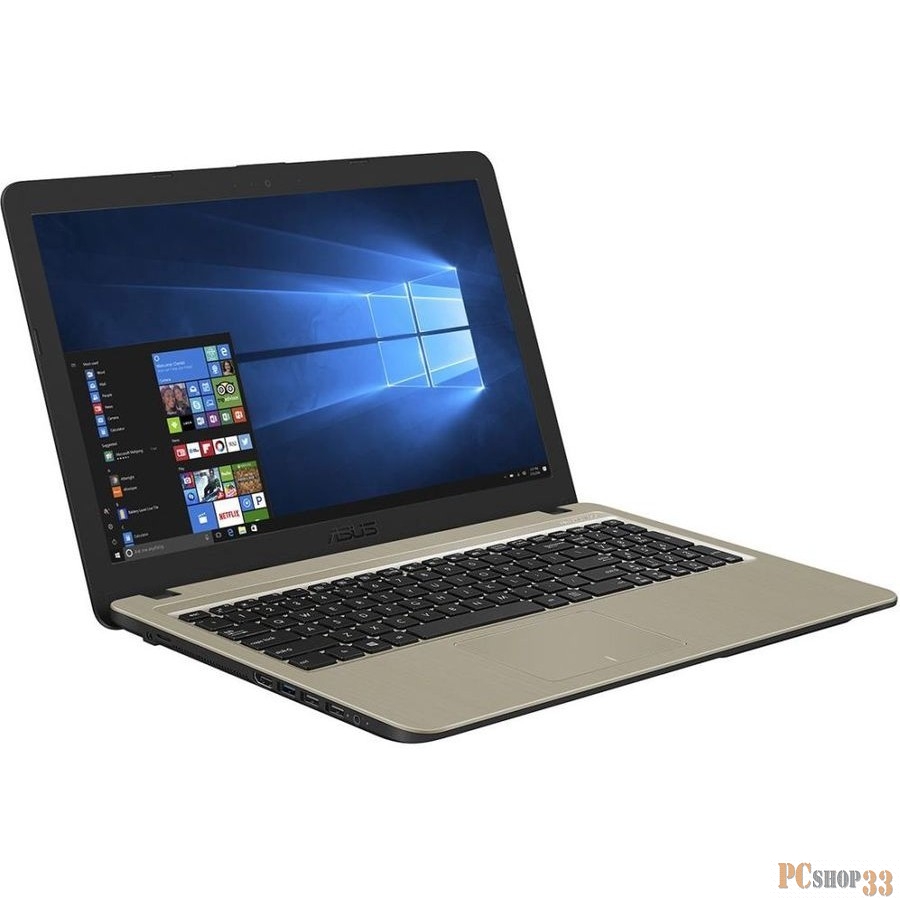 Ноутбук ASUS X540MB-CQ079 (Pentium N5000-1.10ГГц, 4ГБ, 500ГБ, GFMX110, DVDRW, LAN, WiFi, BT, WebCam, 15.6 1366x768, Linux), черный