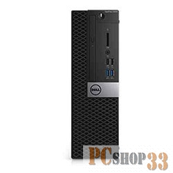 Компьютер Dell OptiPlex 5050 SFF 5050-8305 (Core i5 7500-3.40ГГц, 8ГБ, 256ГБ SSD, HDG, DVDRW, LAN, W10 Pro) + клавиатура + мышь