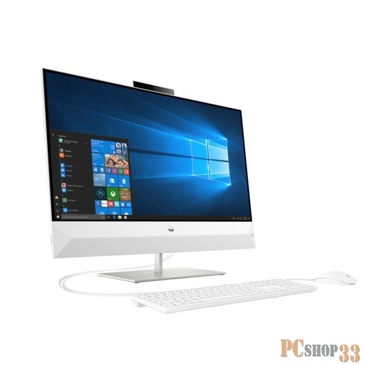 Моноблок HP Pavilion 27-xa0021ur 4UG02EA (Core i7 8700T-2.40ГГц, 12ГБ, 128ГБ+1ТБ, GFGTX1050, LAN, WiFi, BT, WebCam, 27.0 1920x1080, W10 H) + клавиатура + мышь