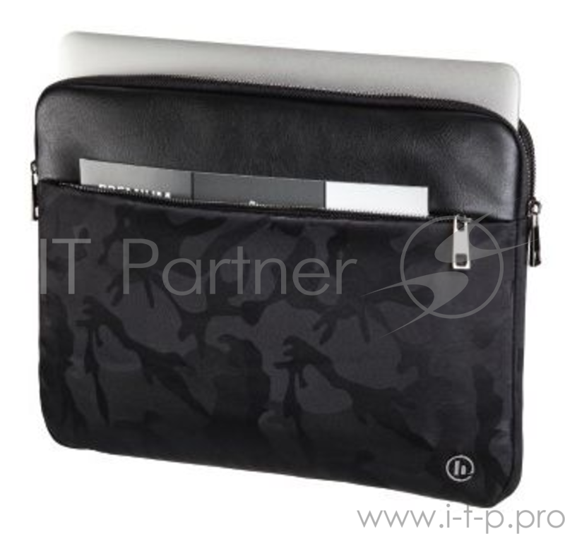Чехол для ноутбука 13.3 Hama Mission Camo черный/камуфляж полиэстер (00101596)