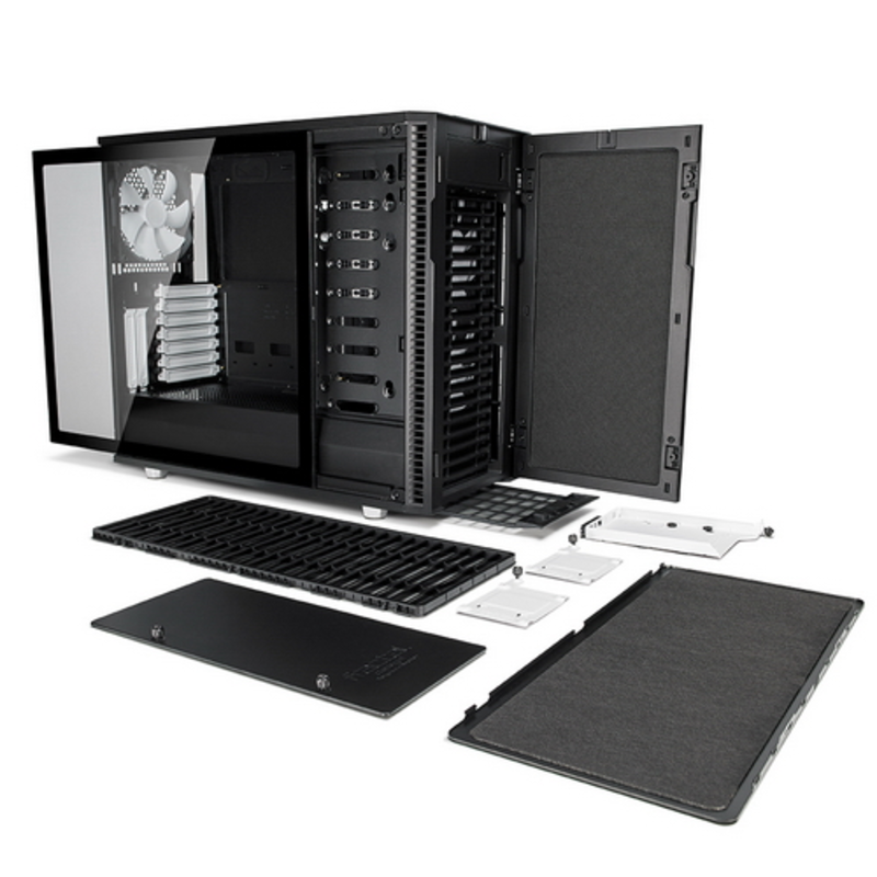 Корпус Fractal Design Define R6 TG черный без БП ATX 2xUSB2.0 2xUSB3.0 audio front door bott PSU