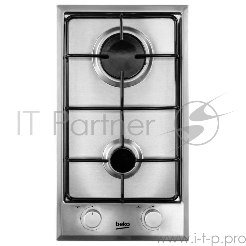 Варочная поверхность газовая Beko HDCG 32220 FX, нержавеющая сталь, серебро