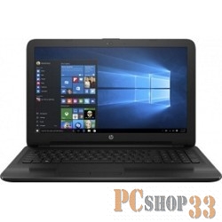 Ноутбук HP 15-bs010ur 1ZJ76EA (Pentium N3710-1.60ГГц, 4ГБ, 500ГБ, R520, LAN, WiFi, BT, WebCam, 15.6 1366x768, FreeDOS), черный
