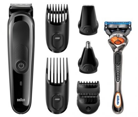 Триммер Braun MGK3060 черный (насадок в компл:6шт)
