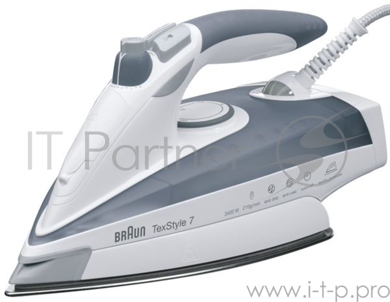 Утюг Braun TS785ESTP 2400Вт белый/серый