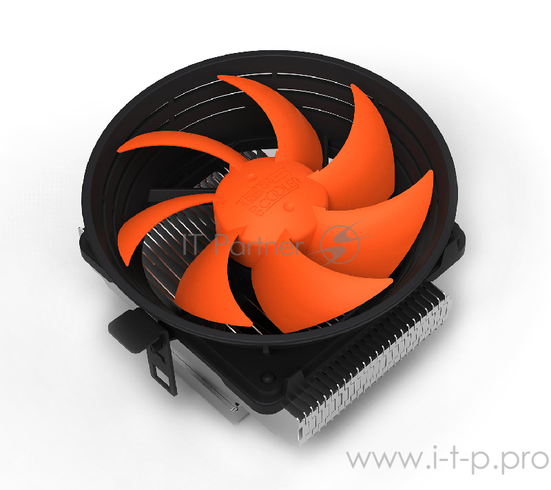 Вентиляторы PCCooler Q100 Кулер Q100 S775/115X/AM2/AM3/AM4/FM1/FM2 (60 шт/кор, TDP 66W, вент-р 100мм, 2200RPM, 20dBa) Retail Color Box