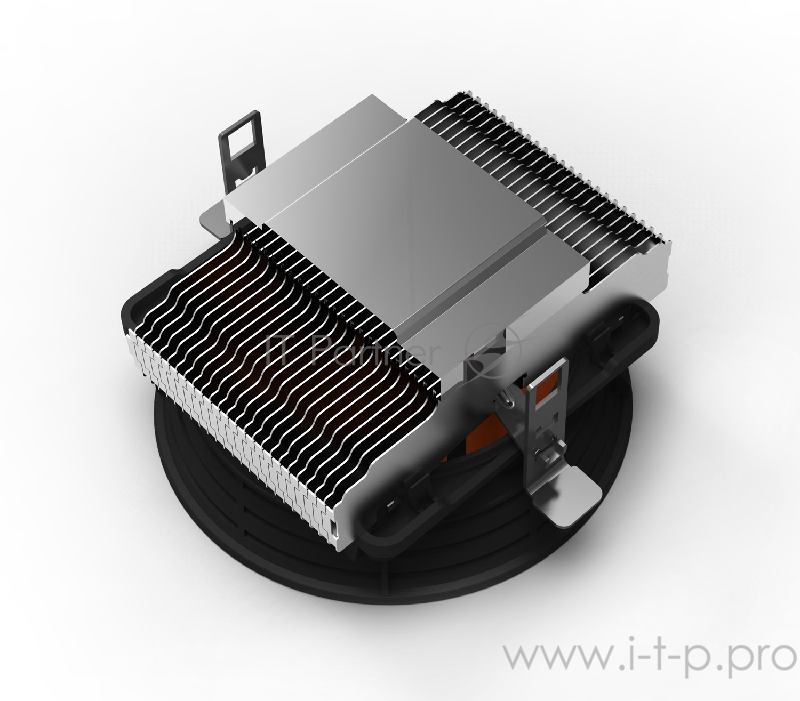 Вентиляторы PCCooler Q100 Кулер Q100 S775/115X/AM2/AM3/AM4/FM1/FM2 (60 шт/кор, TDP 66W, вент-р 100мм, 2200RPM, 20dBa) Retail Color Box