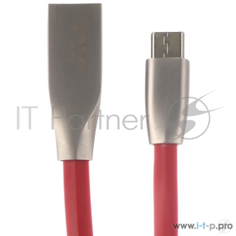 Кабель Cablexpert Кабель USB 2.0 CC-G-USBC01R-1.8M AM/Type-C, серия Gold, длина 1.8м, красный, блистер