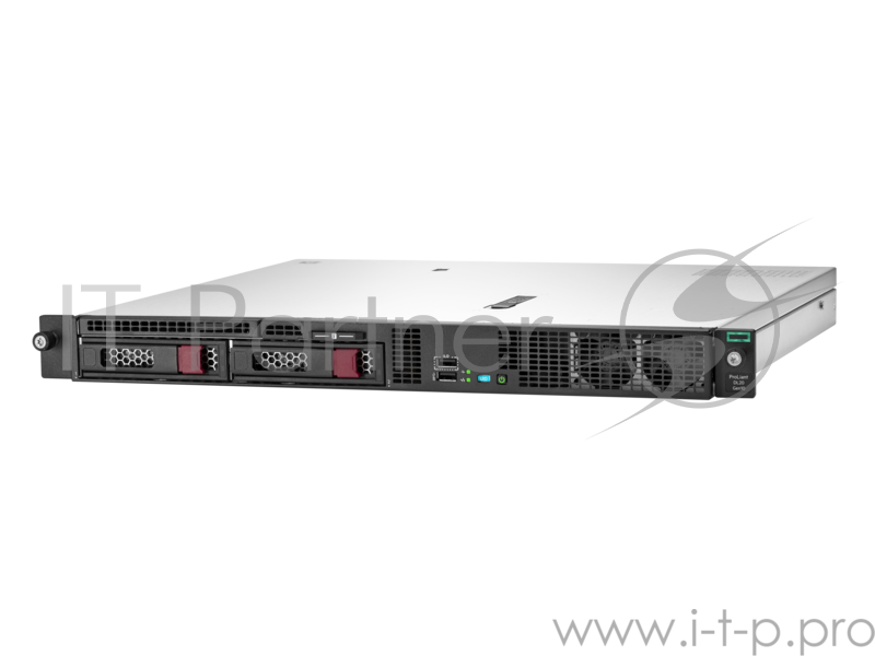 Сервер Сервер HPE ProLiant DL20 Gen10, 1x Intel Xeon E-2124 4C 3.3GHz, 1x16GB-U DDR4, S100i/ZM (RAID 0,1,5,10) noHDD (2 LFF 3.5'' HP) 1x290W NHP NonRPS (up2x500), 2x1Gb/s, noDVD, ClearOS, Rack1U (P06477-B21)