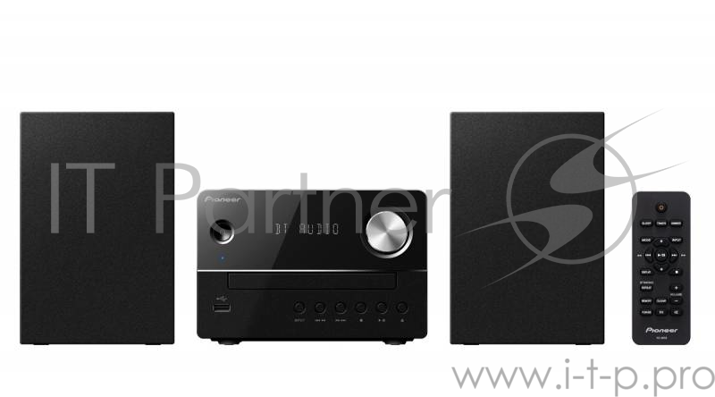 Музыкальный центр Pioneer X-EM26-B черный {10Вт/CD/CDRW/FM/USB/BT}