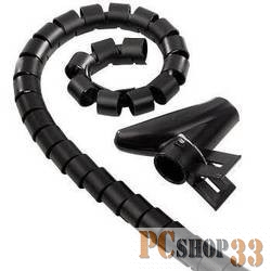 Аксессуар Кабель Hama H-20602 -органайзер 2.5 м 20 мм пластик черный (824388)