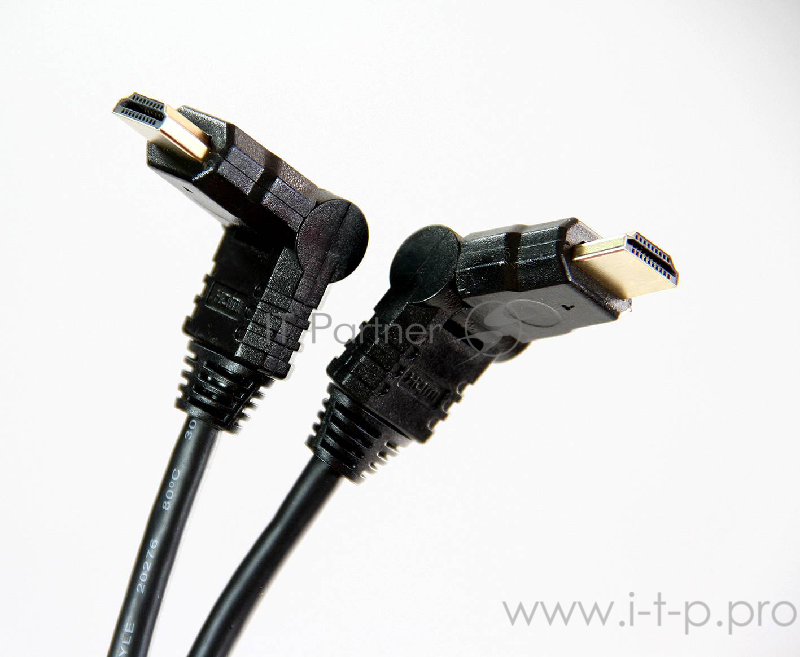 Кабель Telecom HDMI 19M/M с двумя поворотными коннекторами , 1м, 1.4V (CG501D-A180_1M)