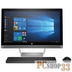 Моноблок HP ProOne 440 G3 1QL98ES (Core i3 7100T-3.40ГГц, 4ГБ, 128+1000ГБ, HDG, DVDRW, LAN, WiFi, BT, WebCam, 23.8 1920x1080, W10 Pro) + клавиатура + мышь