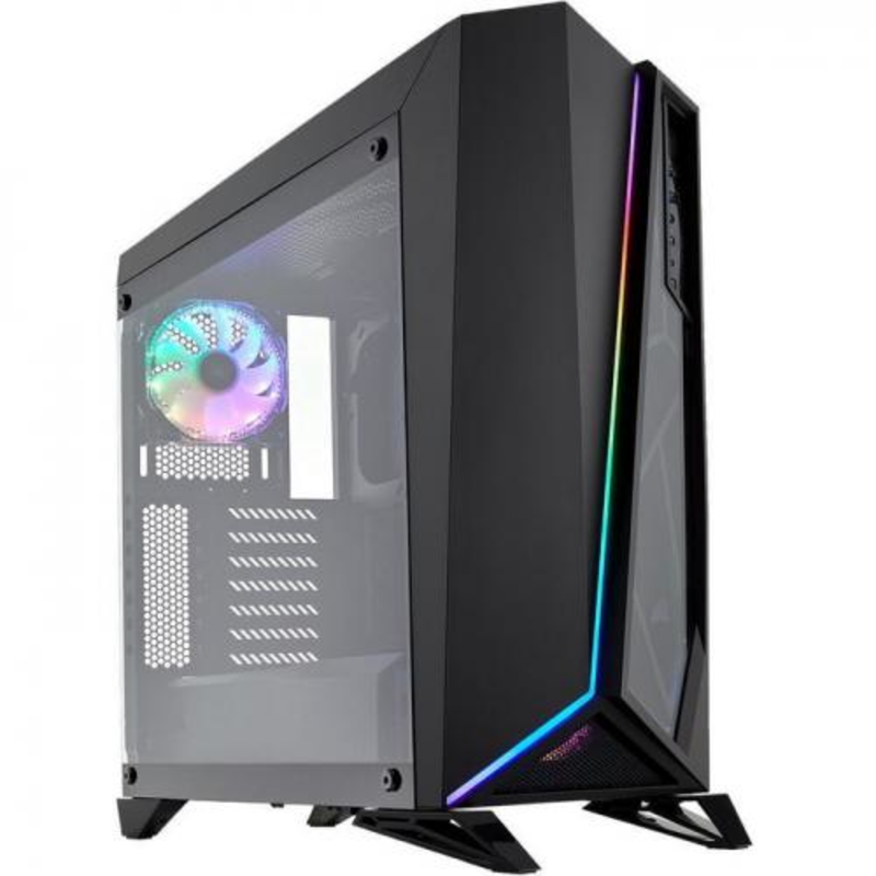 Корпус Miditower Corsair Carbide SPEC-OMEGA RGB CC-9011140-WW, ATX, черный (без БП)