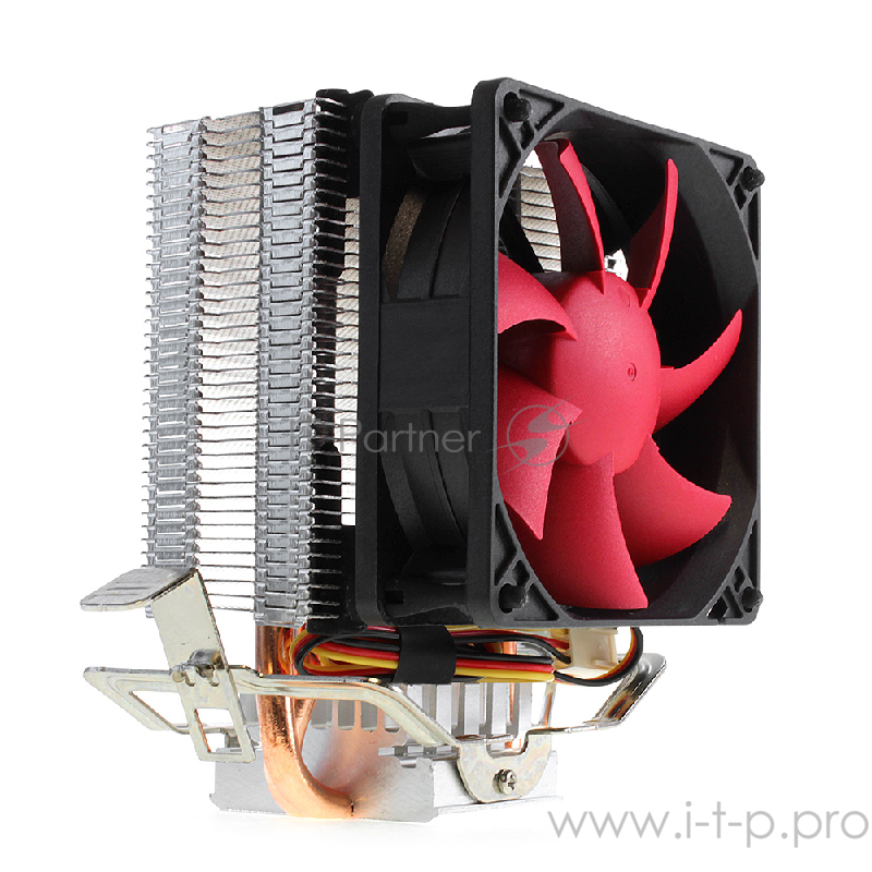 вентилятор CROWN Кулер для процессора CM-92 (Для Intel и AMD, TDP до 95 Ватт, 2шт. медных теплопроводных трубок , Гидродинамическиий подшипник, Размер: 117*79*113 мм)