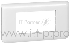 Электроустановочные изделия Legrand Legrand 078814 РАМКА - ПРОГРАММА MOSAIC - 4 МОДУЛЯ - ГОРИЗОНТАЛЬНАЯ - БЕЛАЯ