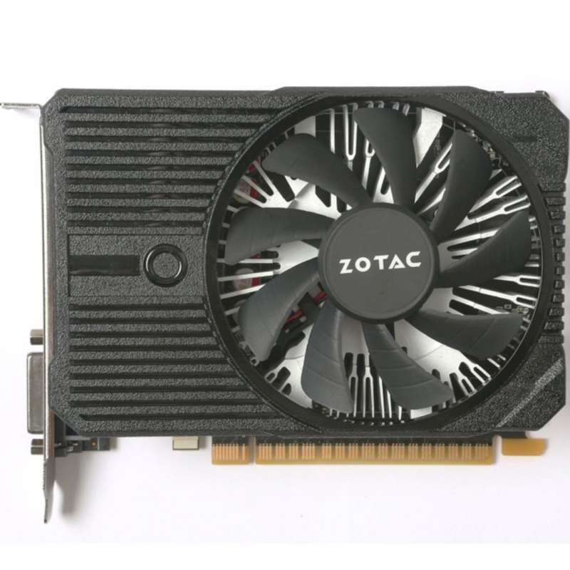 Видеокарта Zotac GTX1050 Mini PCI-E 2048Mb (ZT-P10500A-10L) PCI-E 3.0, ядро - 1354 МГц, Boost - 1455 МГц, память - 2 Гб GDDR5 7000 МГц,