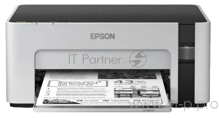 Принтер струйный Epson M1100 (C11CG95405) A4 USB серый/черный