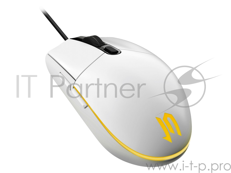 Проводная мышь Jet.A OM-U55 LED белая (800/1200/1600/2400dpi, 5 кнопок, LED-подсветка, USB)