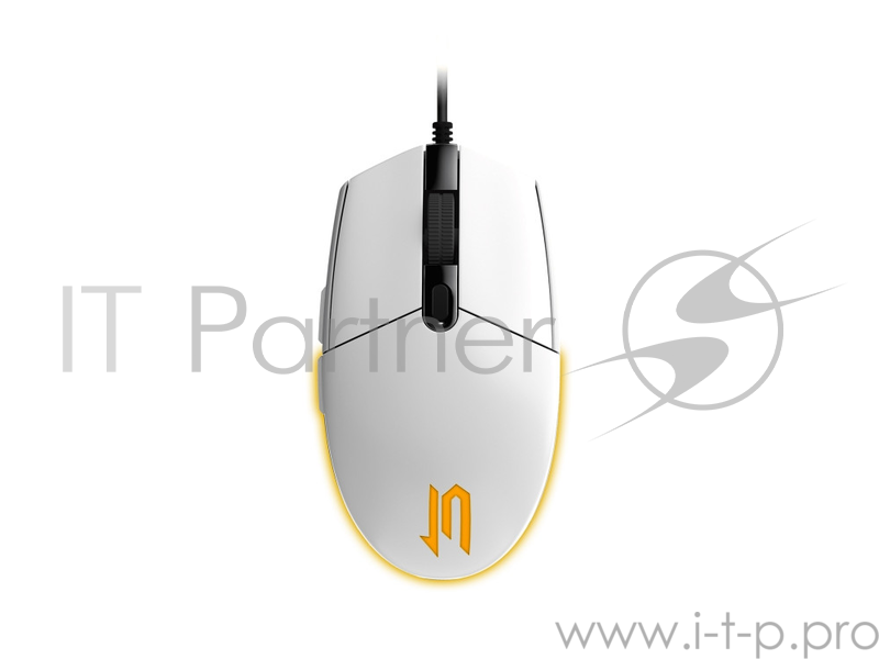 Проводная мышь Jet.A OM-U55 LED белая (800/1200/1600/2400dpi, 5 кнопок, LED-подсветка, USB)