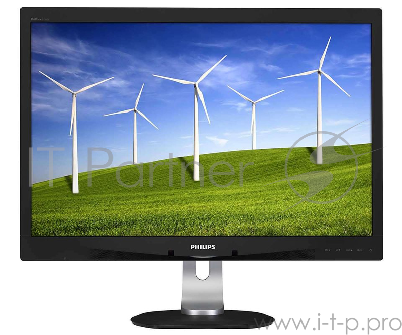 Монитор Philips 24 240B4QPYEB/00(01) Silver-Black с поворотом экрана (61 cm, PLS, LED, Wide, 1920x1