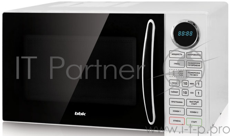Микроволновая печь BBK 23MWG-930S/BW (гриль) черный/белый
