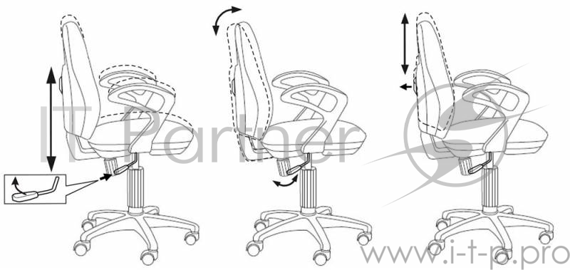 Кресло Бюрократ CH-513AXN/#Grey серый JP-15-1