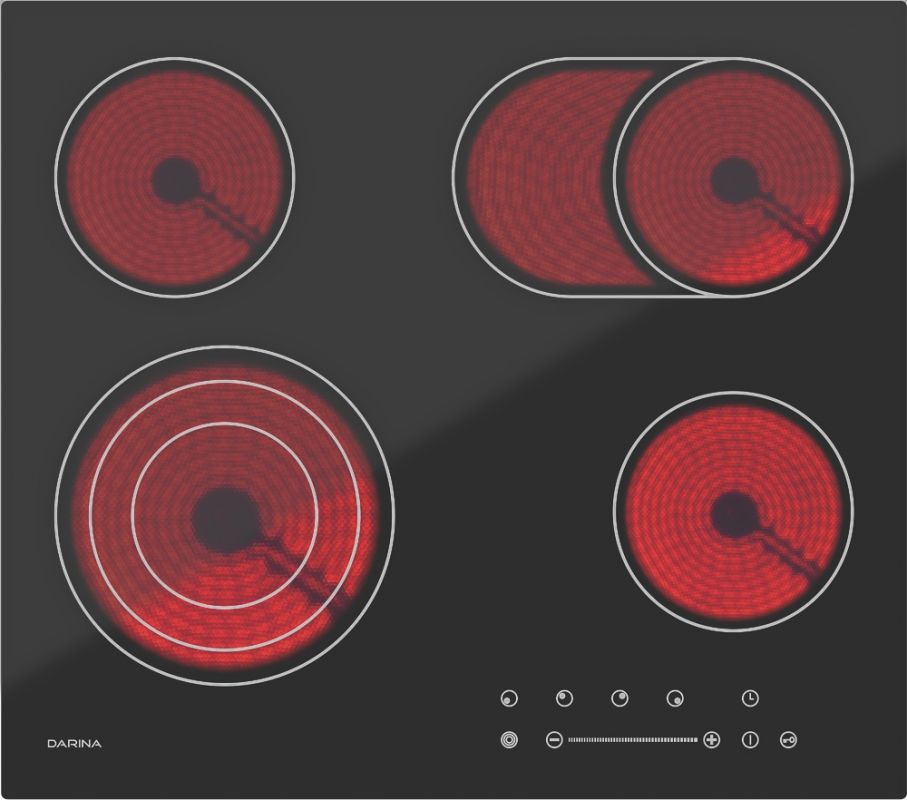 Варочная поверхность электрическая Darina 4P E 329 B черный