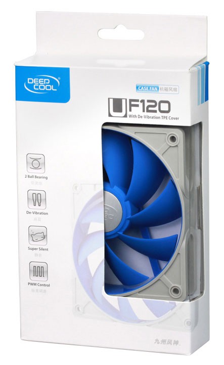 Вентилятор Deepcool UF120 120x120 4-pin 18-30dB 172gr Ret