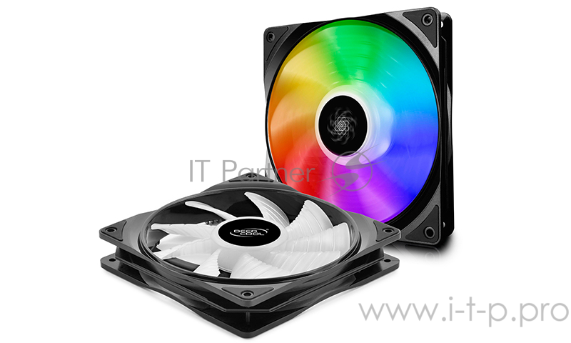 Вентилятор DEEPCOOL CF140 RGB 140x140x26мм (32шт./кор, PWM, пит. от мат.платы и БП, RGB подсветка, 5