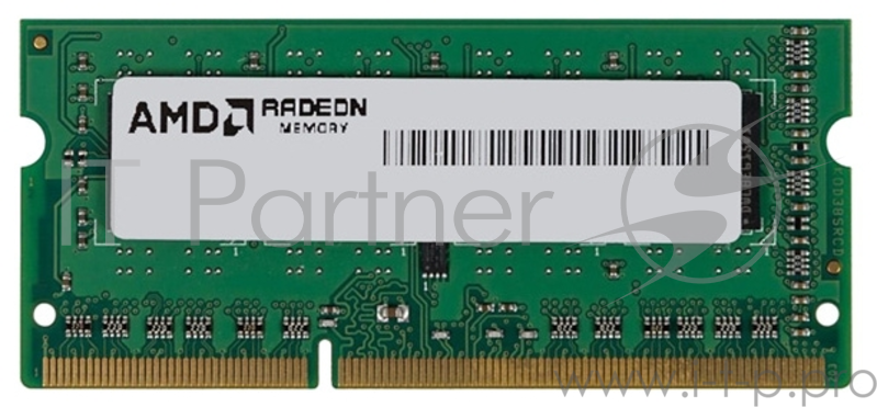 Память SO-DIMM DDR3 AMD 4Gb 1600MHz R534G1601S1S-UGO OEM PC3-12800 CL11 204-pin 1.5В